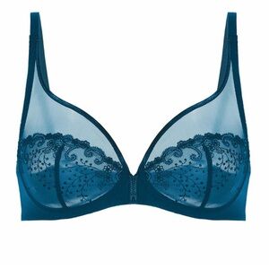 40D Simone Perele Lace Delice Bra - Navy